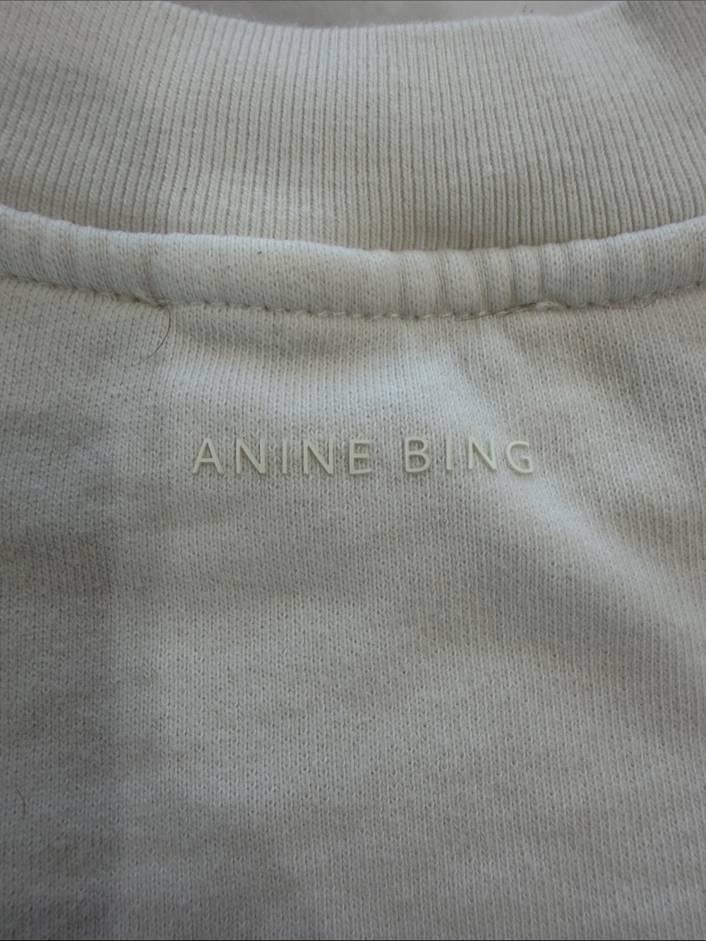 Anine Bing White Crewneck 'Rock 'N' Roll Never Dies' Sweatshirt - Picture 6 of 6
